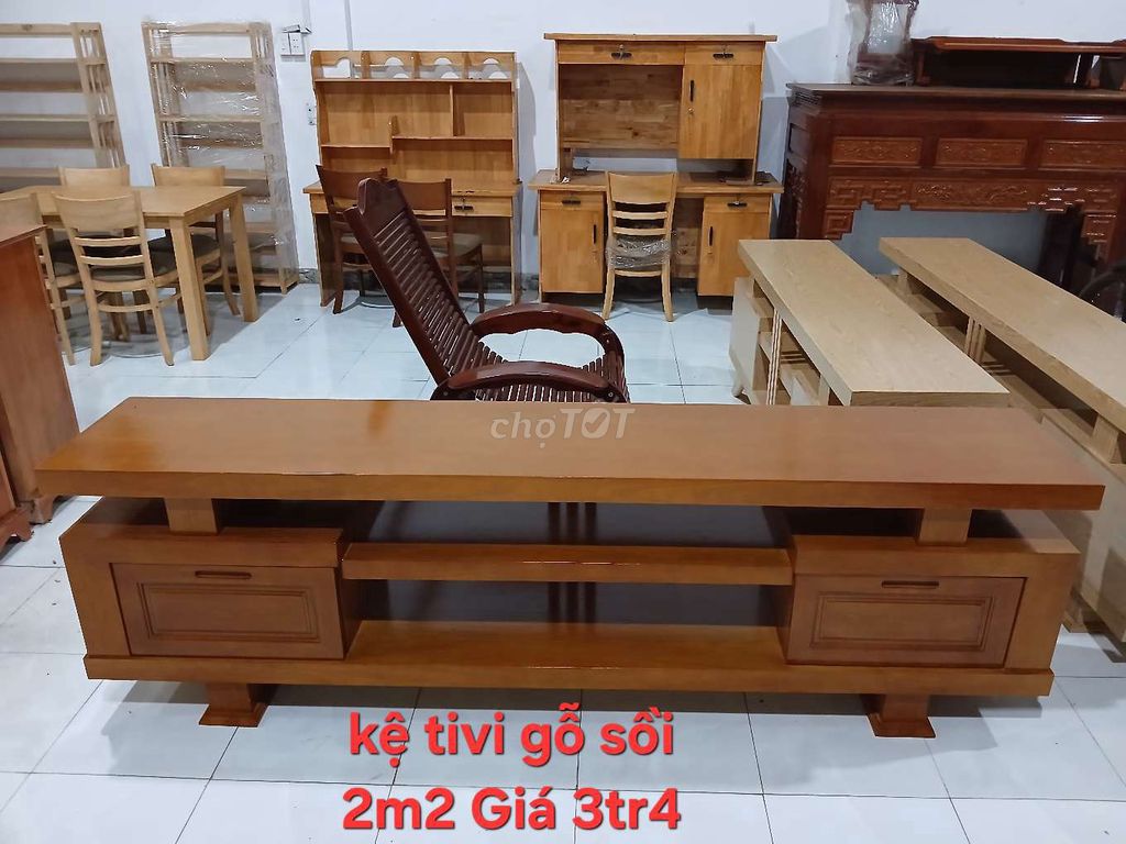 Kệ tivi Gỗ sồi Nâu gỗ 2m2 Hiện đại. Mua bán Tủ, kệ gia đình tại Thành phố Buôn Ma Thuột Đắk Lắk được đăng bởi NỘI THẤT BUÔN MA THUỘT hình 1