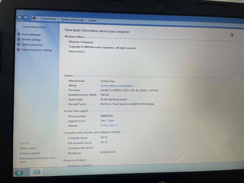 HP Core i3 8GB Bạc. Mua bán Laptop tại Thành phố Bạc Liêu Bạc Liêu được đăng bởi hoàng hình 1