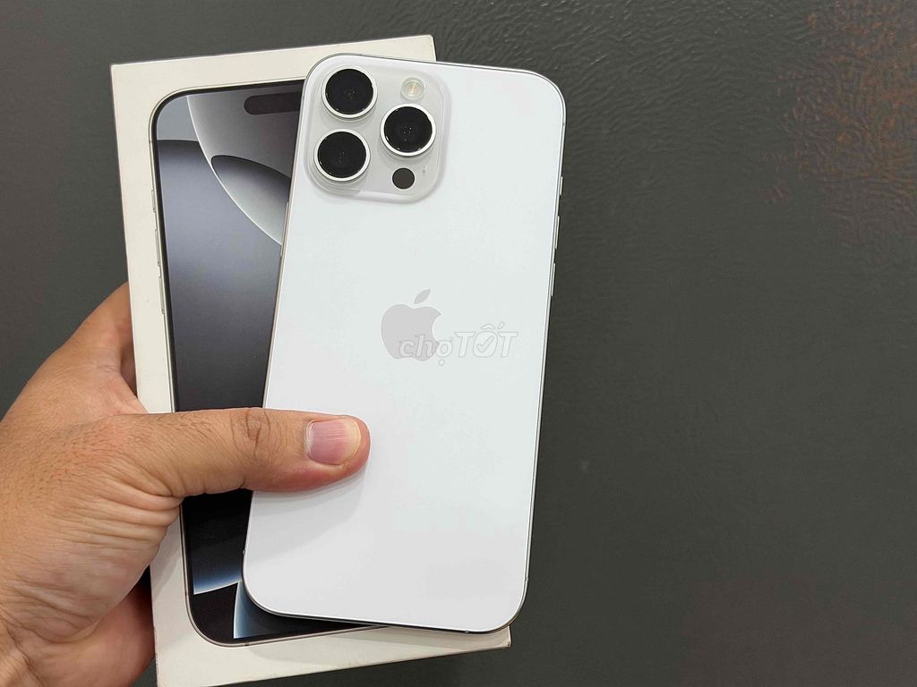 Apple iPhone 16 Pro Max 256GB VN/A BH 9/2026 Trắng. Mua bán Điện thoại tại Quận Ninh Kiều Cần Thơ được đăng bởi Cầm Đồ Tấn Lợi hình 1