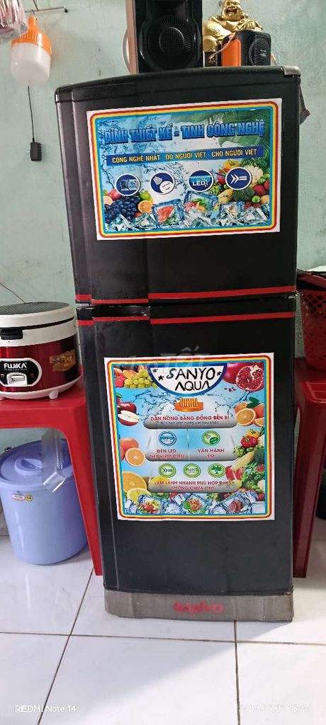 Tủ lạnh Sanyo màu Đen. Mua bán Tủ lạnh tại Thành phố Bà Rịa Bà Rịa - Vũng Tàu được đăng bởi iloveyou hình 1