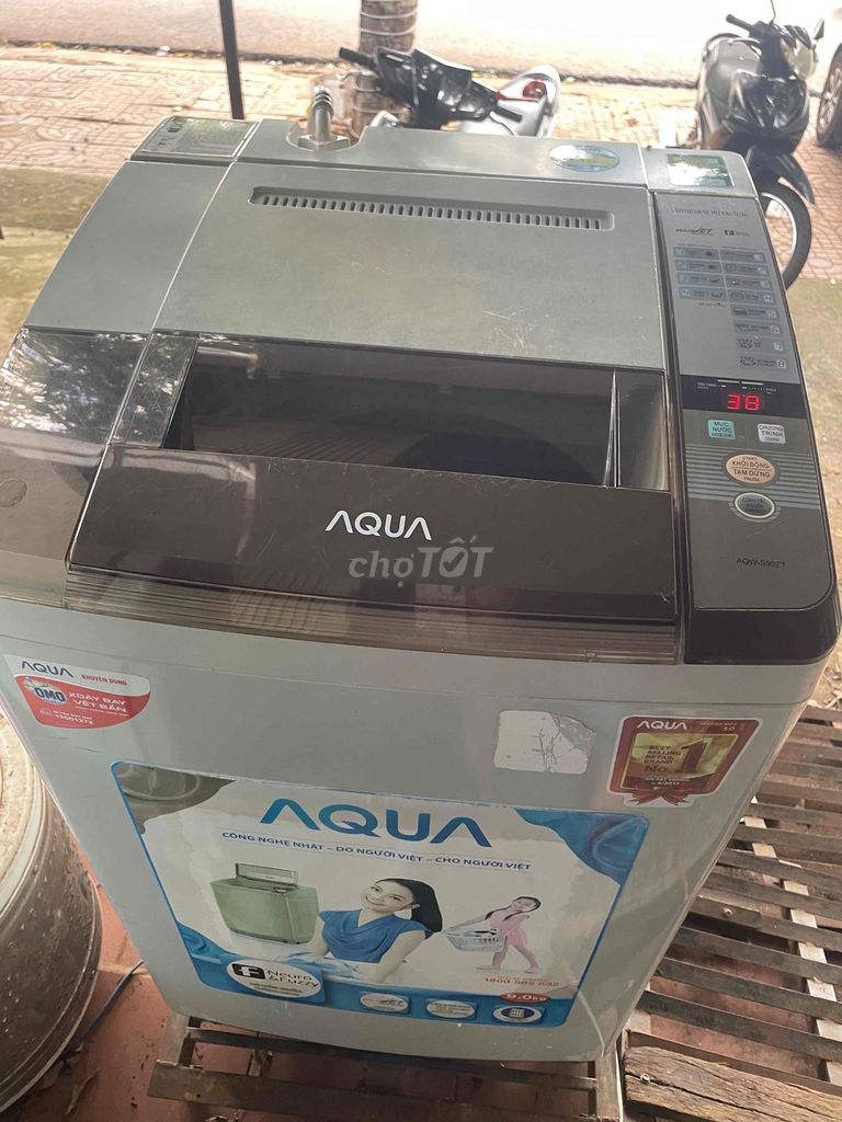 Máy giặt Aqua 9 kg đã sử dụng chưa sửa chửa. Mua bán Máy giặt tại Thành phố Buôn Ma Thuột Đắk Lắk được đăng bởi a lợi hình 1