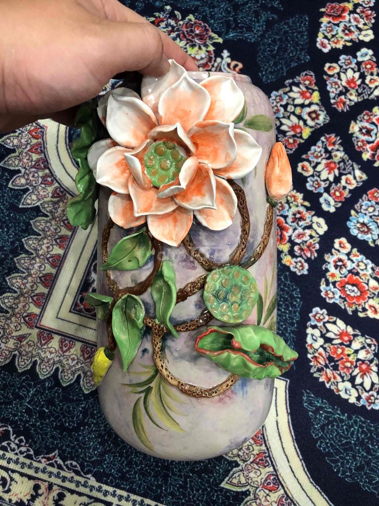 Bình hoa Bát Tràng Gốm sứ Cổ điển. Mua bán Cây cảnh, đồ trang trí tại Quận 12 Tp Hồ Chí Minh được đăng bởi mk hình 1