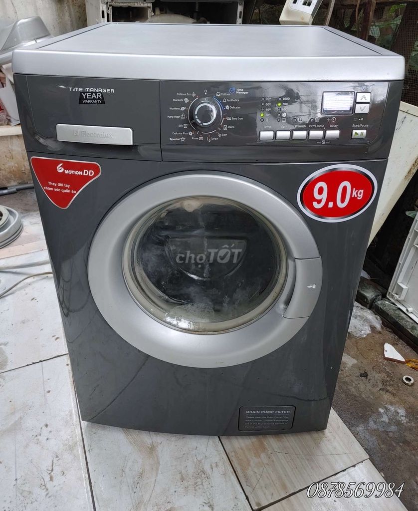 Máy Electrolux 9kg xám đẹp giá 3,2tr