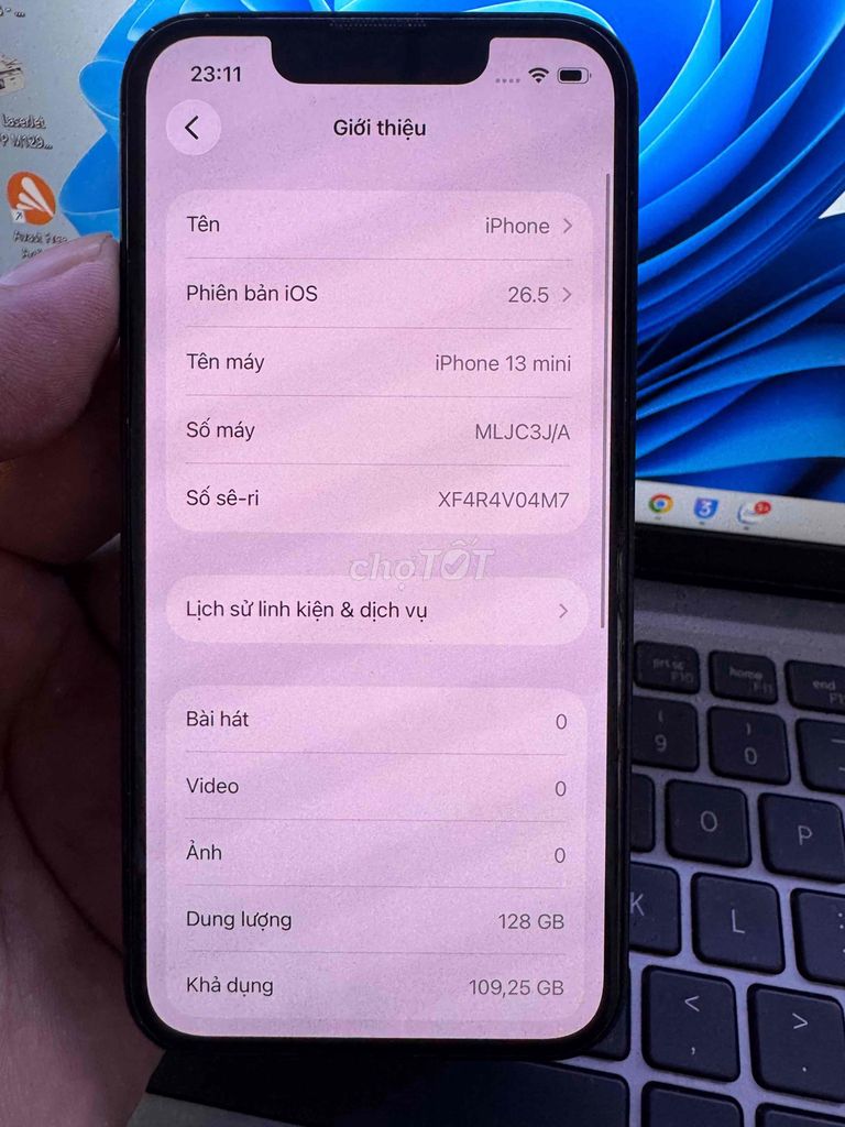 Apple iPhone 13 mini 128GB Đen 99%. Mua bán Điện thoại tại Quận 6 Tp Hồ Chí Minh được đăng bởi QUỐC THIÊN BÁN GÓP 0 ĐỒNG  hình 1