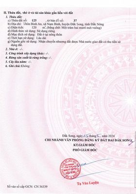 Bán Lô Đất Đẹp 6x20 Ngay Chợ - Trường Học - Sổ Riêng 100% Thổ Cư. Mua bán đất tại Huyện Đắk Song Đắk Nông được đăng bởi TTN Chuyên Đất Nền Giá Tốt