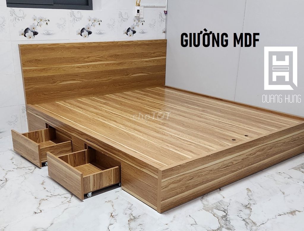 GIƯỜNG MDF-GIƯỜNG MDF=GIƯỜNG MDF=GIƯỜNG MDF$GIƯỜNG. Mua bán Giường, chăn ga gối nệm tại Quận Gò Vấp Tp Hồ Chí Minh được đăng bởi NỘI THẤT NHÀ XINH hình 1