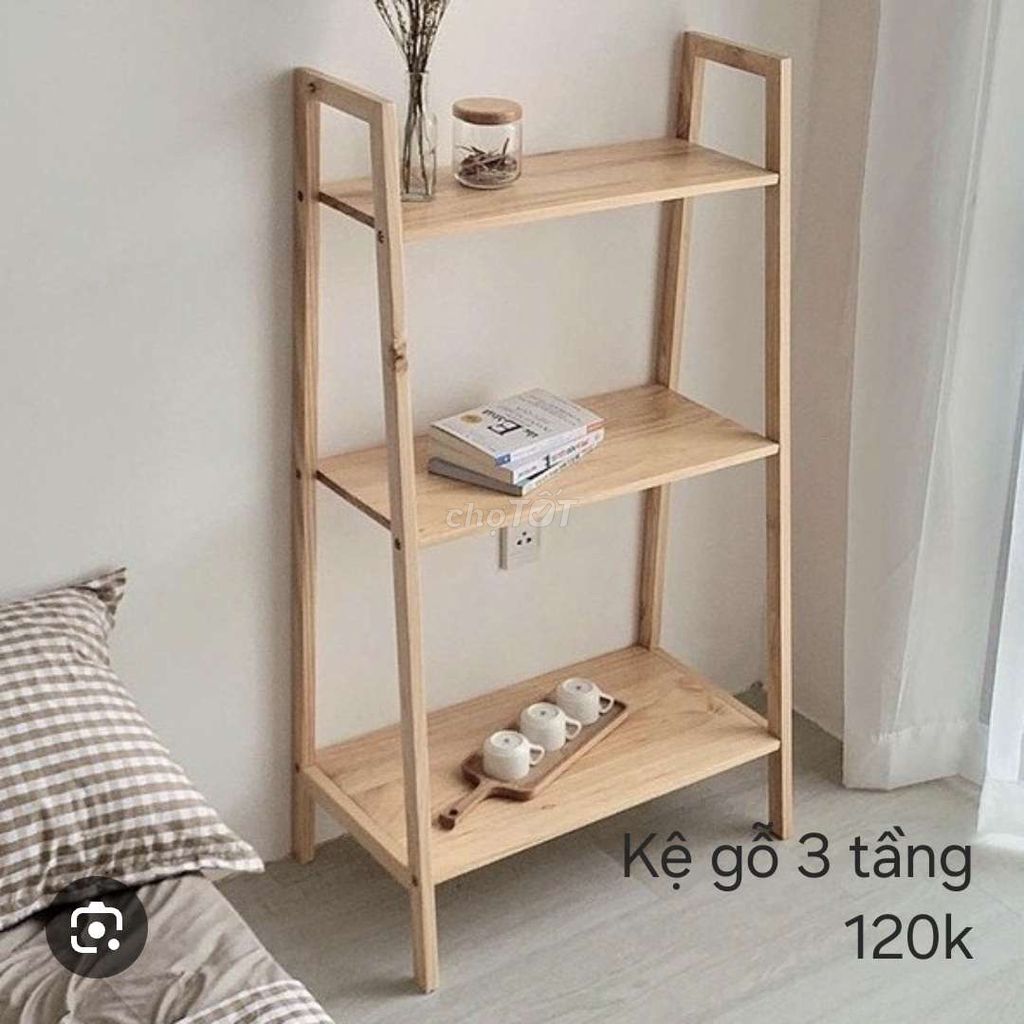 Kệ sách gỗ 3 tầng đơn giản. Mua bán Tủ, kệ gia đình tại Quận Bắc Từ Liêm Hà Nội được đăng bởi Pham Nhan hình 1
