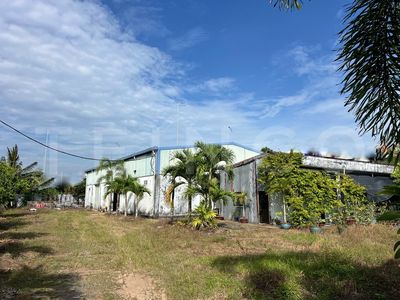 Kho xưởng bãi 1.700 m² kho xây dựng 375 m² có trạm điện 3 pha