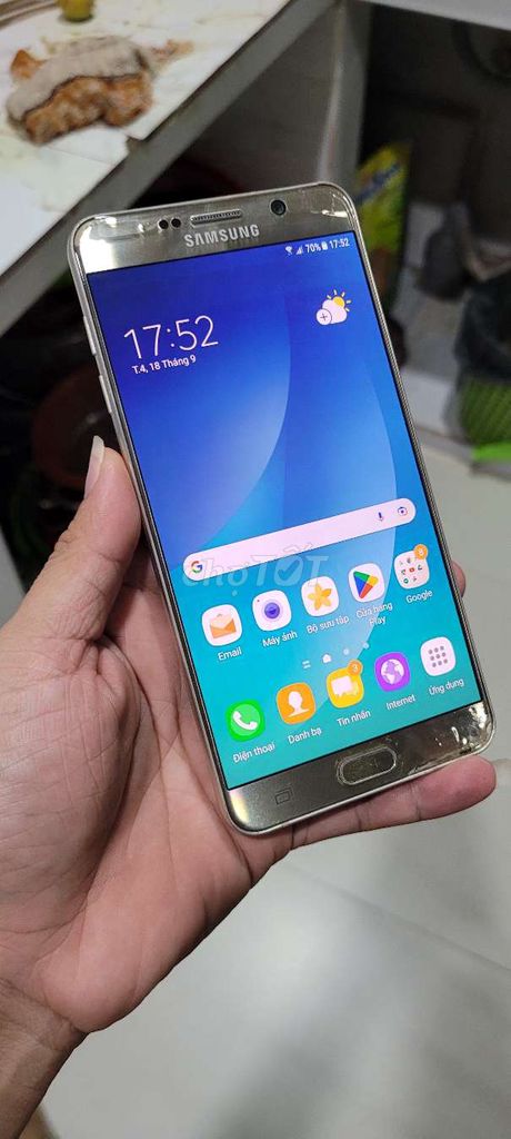 Galaxy note 5 4/32G, pin ngon, 1 sim, bút full