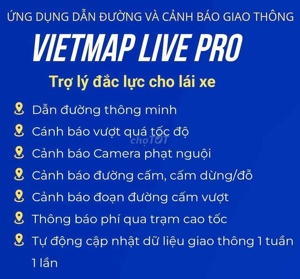 Phần mềm dẫn đường Vietmap LIVE PRO. Dịch vụ tại Quận Liên Chiểu Đà Nẵng được đăng bởi Luke hình 1