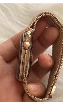 Bán apple watch sr5/44 thép gold lte mới keng full. Mua bán Thiết bị đeo thông minh tại Quận Tân Bình Tp Hồ Chí Minh được đăng bởi Shop Trung Văn Apple Watch