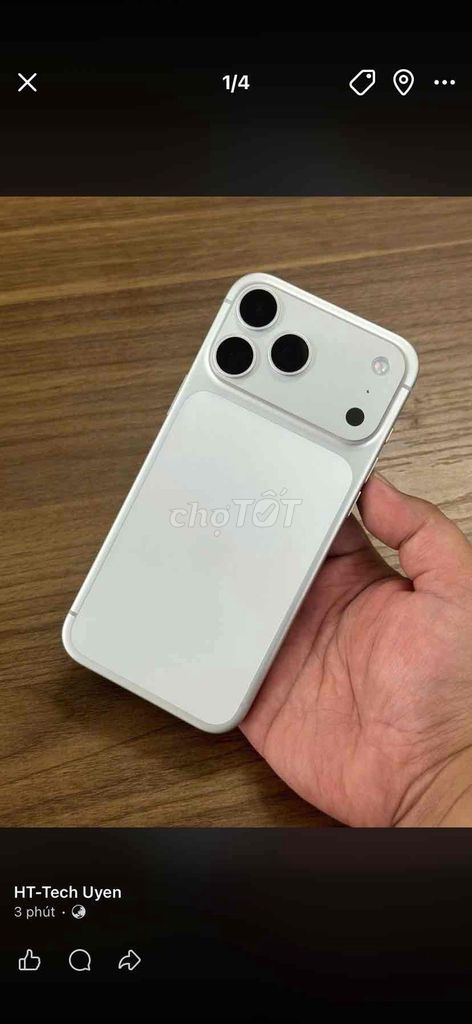 Apple iPhone 17 Pro Max 256GB Trắng. Mua bán Điện thoại tại Thành phố Biên Hòa Đồng Nai được đăng bởi Uyên Phạm hình 1