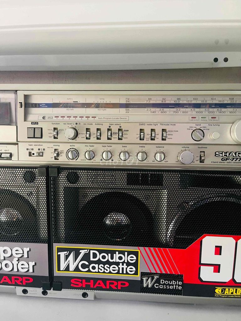 Đài cassette Sharp 777 Xám. Mua bán Tivi, Âm thanh tại Huyện Đông Anh Hà Nội được đăng bởi radio catset hình 1