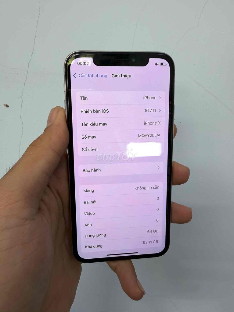 Apple iPhone X 64GB Bạc. Mua bán Điện thoại tại Huyện Châu Thành Đồng Tháp được đăng bởi Điện Thoại Giá Tốt hình 1