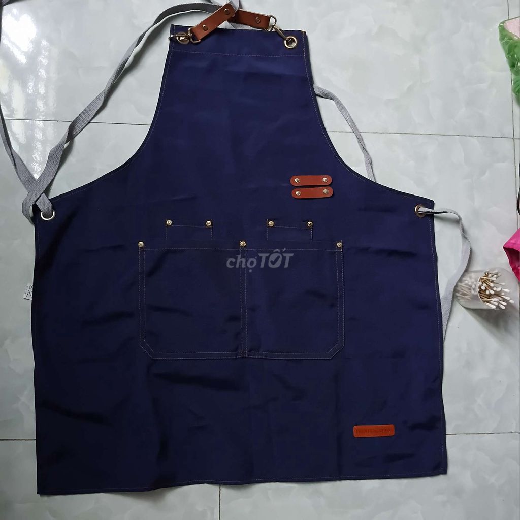 Tạp dề Vải dày Xanh navy Mới. Mua bán Nội thất, đồ gia dụng khác tại Huyện Châu Thành Tiền Giang được đăng bởi Hong Ngoc hình 1
