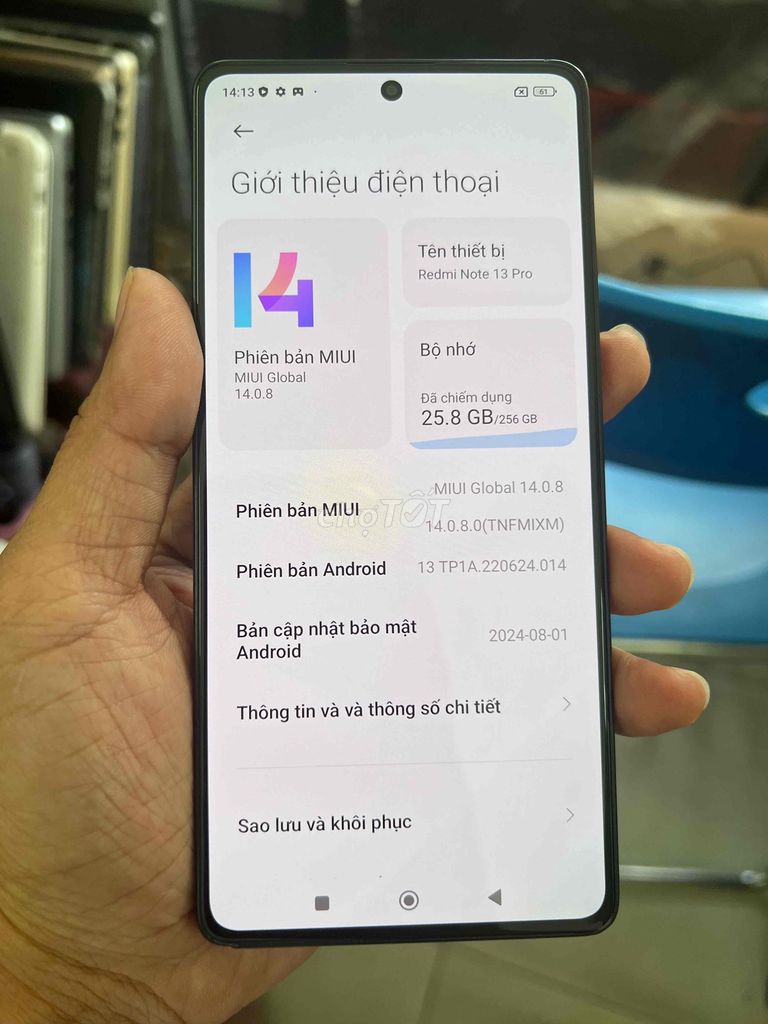 Xiaomi Redmi Note 13 Pro 256GB Đen. Mua bán Điện thoại tại Quận Gò Vấp Tp Hồ Chí Minh được đăng bởi tuấn hình 1