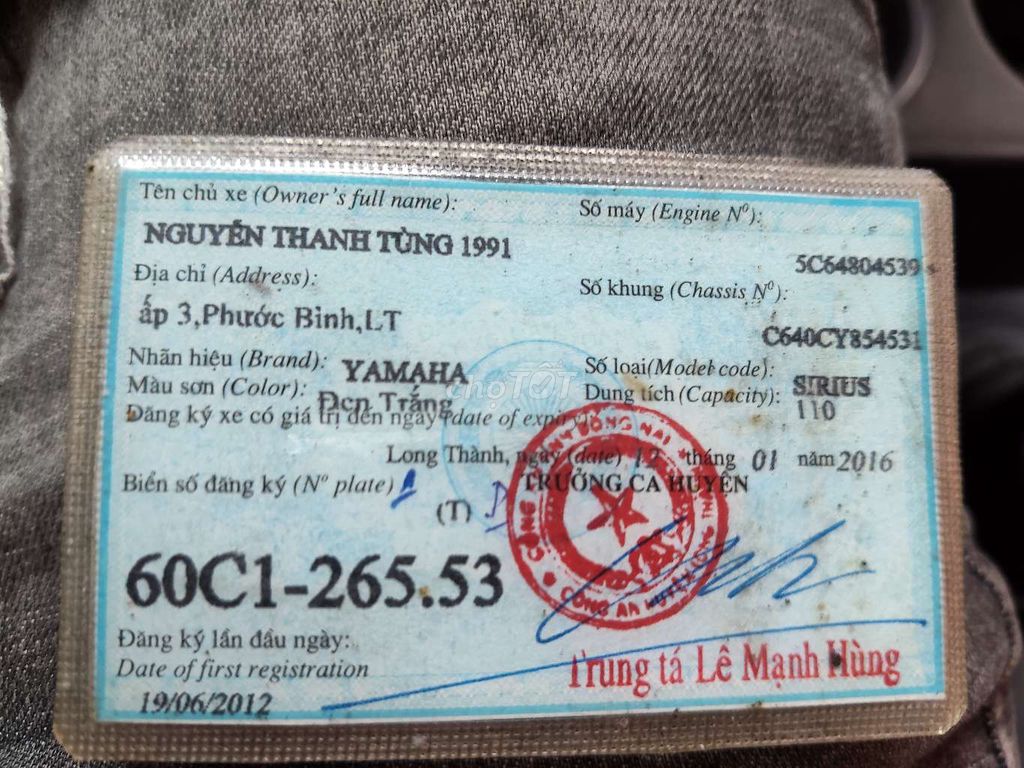 Du dung để lại cho người đam mê. Mua bán Xe máy tại Huyện Cẩm Mỹ Đồng Nai được đăng bởi Phu hình 6