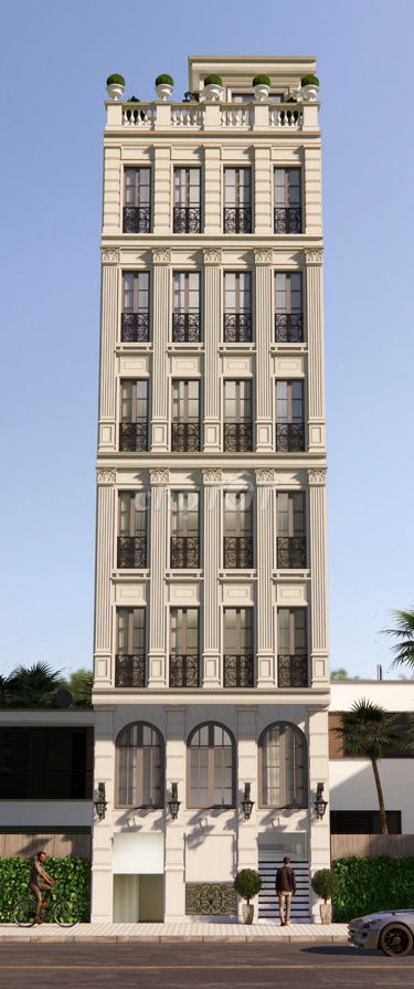 Bán khách sạn cổ điển pháp mới xây 07 nơ trang long 8 tầng Bán khách sạn cổ điển pháp mới xây 07 nơ trang long 8 tầng