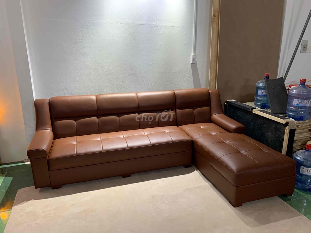 sofa góc L phòng khác hàng mới