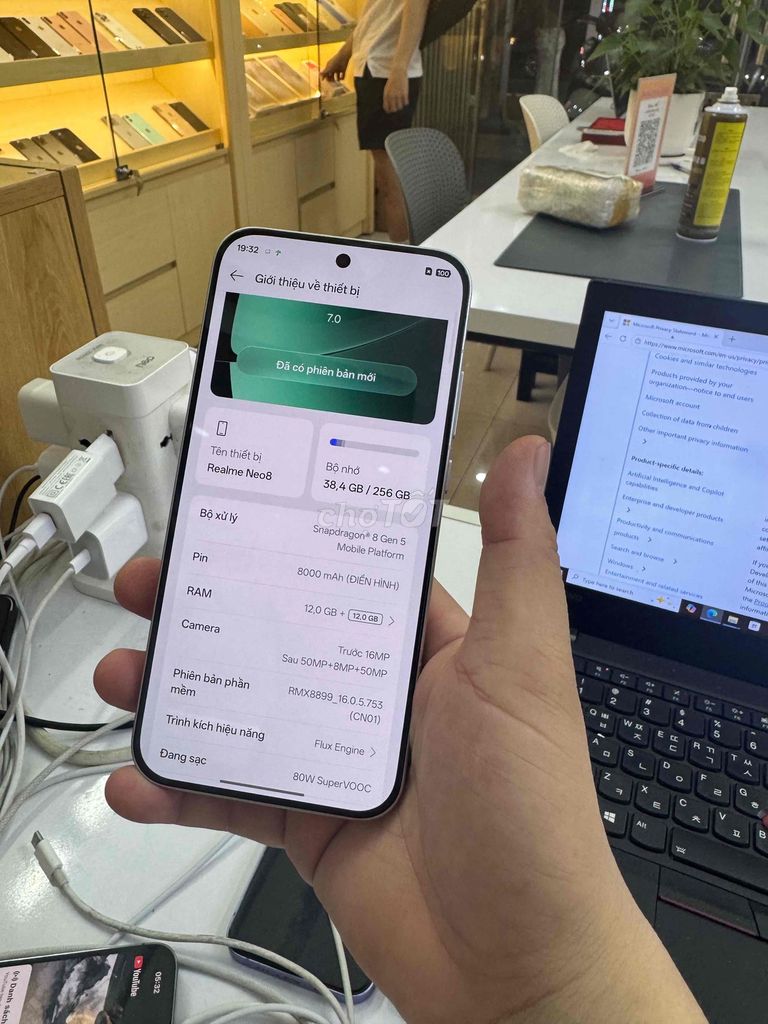 Realme Neo 8 256GB Trắng. Mua bán Điện thoại tại Quận Kiến An Hải Phòng được đăng bởi nguyen minh hình 1