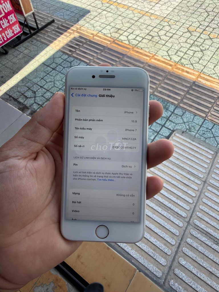 Apple iPhone 7 32GB Bạc Đã dùng. Mua bán Điện thoại tại Thành phố Bến Tre Bến Tre được đăng bởi ÚT KHỜ hình 1