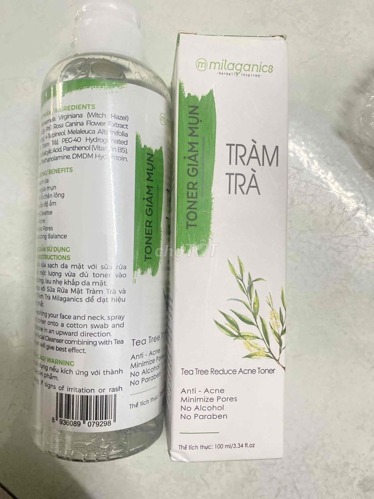 pass lại 2 chai toner tràm trà ạ