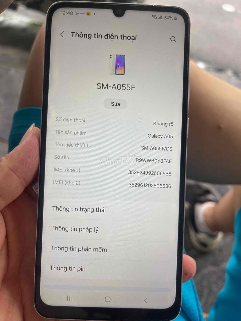 Samsung Galaxy A05 128GB Trắng 4GB. Mua bán Điện thoại tại Quận Thanh Xuân Hà Nội được đăng bởi Anh Đức hình 1
