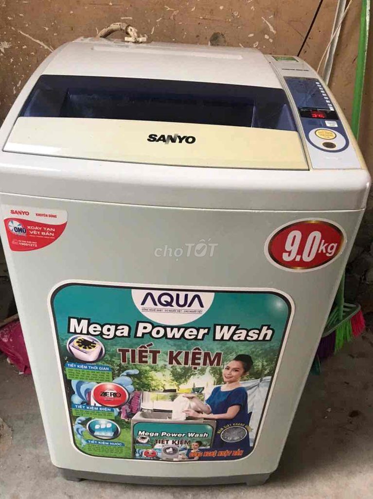 Về quê pass lại máy giặt sanyo 9kg