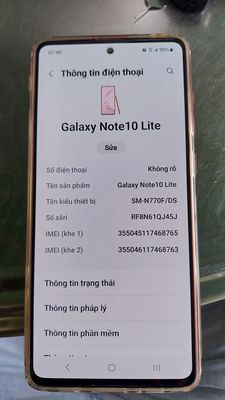 Samsung Galaxy Note 10 lite 2 sim