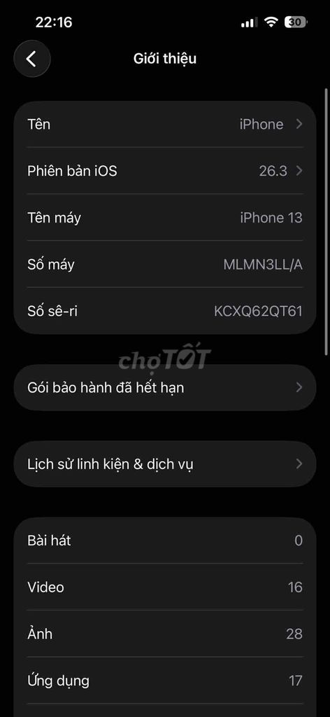 Apple iPhone 13 Hồng 97%. Mua bán Điện thoại tại Thành phố Mỹ Tho Tiền Giang được đăng bởi Nhỏ Tin hình 1