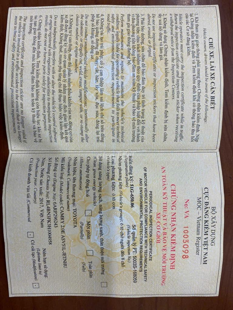 Camry 2.0E sản xuất 2017 đi đúng 76 ngàn km. Mua bán Ô tô tại Thành phố Thủ Đức Tp Hồ Chí Minh được đăng bởi Việt Hùng hình 12