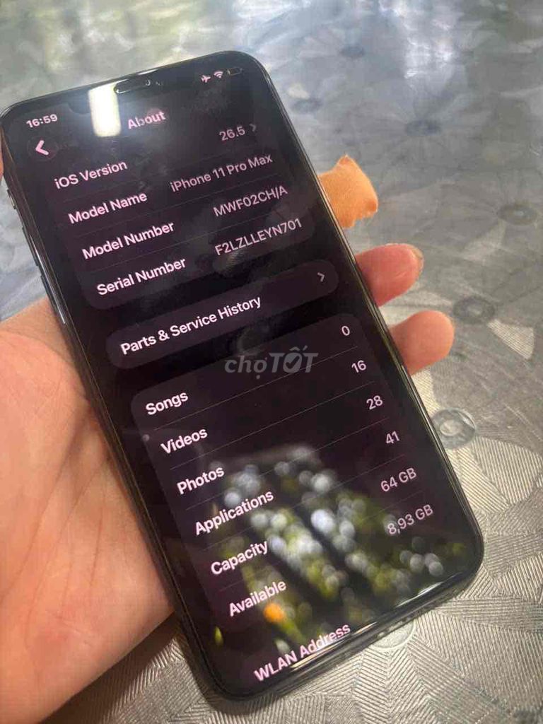 Apple iPhone 11 Pro Max 64GB. Mua bán Điện thoại tại Thành phố Lào Cai Lào Cai được đăng bởi Hoàng Lê hình 1