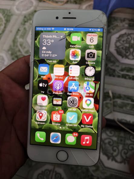 Apple iPhone 8 Trắng Màn nứt kính. Mua bán Điện thoại tại Quận 5 Tp Hồ Chí Minh được đăng bởi Hội Đồ Điện Tử hình 1