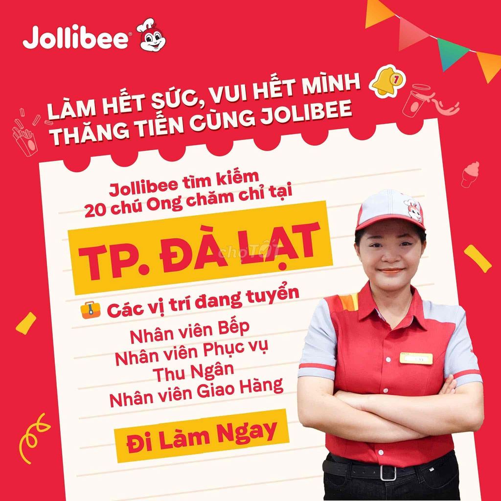 [ Lâm Đồng- 🐝 JOLLIBEE TUYỂN DỤNG]