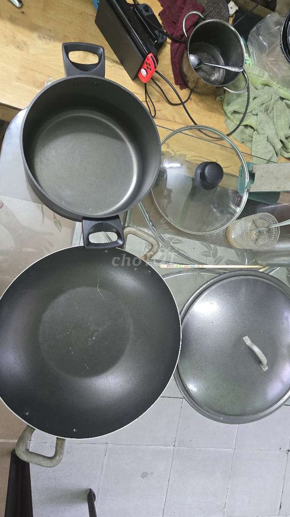 Bộ nồi chảo Basic Kim loại Đen Indonesia. Mua bán Dụng cụ nhà bếp tại Quận 10 Tp Hồ Chí Minh được đăng bởi  tin nguyen hình 1