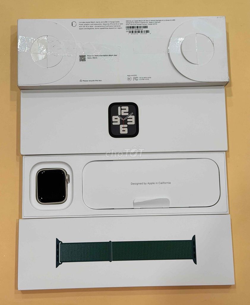 Apple Watch SE Gen2 40MM Mới. Mua bán Thiết bị đeo thông minh tại Quận Bình Thạnh Tp Hồ Chí Minh được đăng bởi Đức Phong hình 1