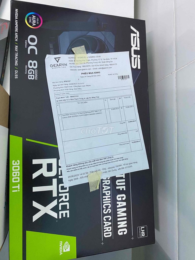 ASUS TUF Gaming GeForce RTX 3060 Ti OC Edition 8GB