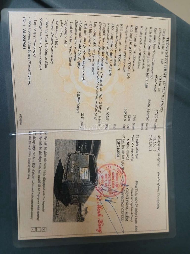 Kia k3000s,đ 2005,đăng kiểm mới,chính chủ,máy lạnh. Mua bán Xe tải, xe ben tại Thành phố Cao Lãnh Đồng Tháp được đăng bởi Nguyễn Văn Lê hình 6