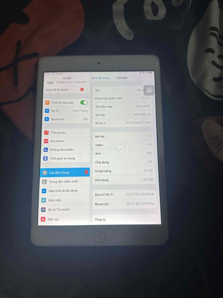 Apple iPad mini 2 32GB Bạc. Mua bán Máy tính bảng tại Quận Lê Chân Hải Phòng được đăng bởi thắng kẹo hình 1