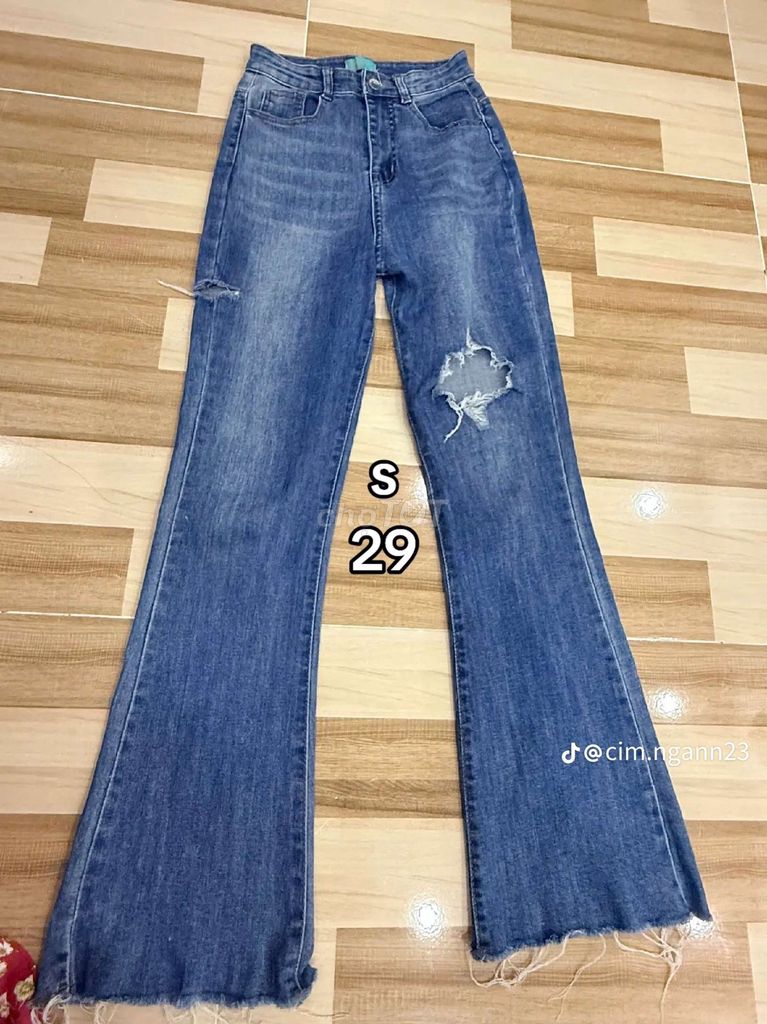 Quần jean nữ xanh nhạt size S. Mua bán Quần áo tại Huyện Tân Biên Tây Ninh được đăng bởi Nguyễn Kim Ngân  hình 1