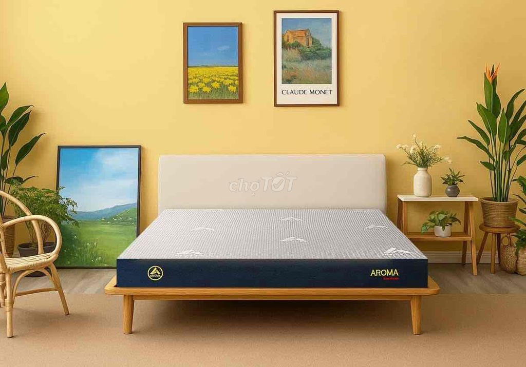 Nệm AROMA SUPER FOAM 1m6 x 2m x 10cm. Mua bán Giường, chăn ga gối nệm tại Thành phố Cà Mau Cà Mau được đăng bởi Nệm Giá Kho Cà Mau hình 1