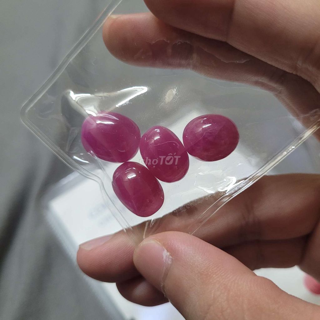 Đá Ruby tự nhiên hàng tuyển, lên trang sức. Mua bán Đồ sưu tầm, đồ cổ tại Thành phố Nha Trang Khánh Hòa được đăng bởi Rio Natural Gemstone Jewelry hình 1