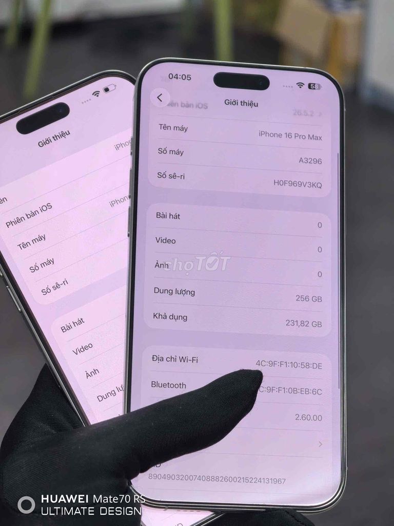 Apple iPhone 16 Pro Max 256GB Bạc 90-91%. Mua bán Điện thoại tại Thành phố Đà Lạt Lâm Đồng được đăng bởi Lộc Lá Mô Bai hình 1