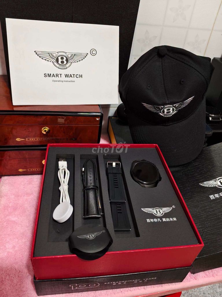 Đồng Hồ Thông Minh F-Watch S08  Nam Đen AMOLED. Mua bán Thiết bị đeo thông minh tại Huyện Thoại Sơn An Giang được đăng bởi Le Thái hình 1