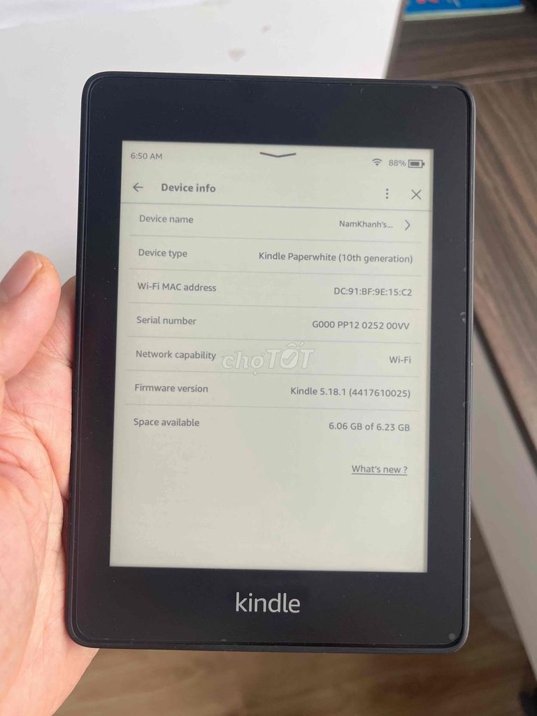 Kindle Paperwhite Thế hệ 10 Đen 8GB. Mua bán Máy tính bảng tại Quận Long Biên Hà Nội được đăng bởi khánh hình 1