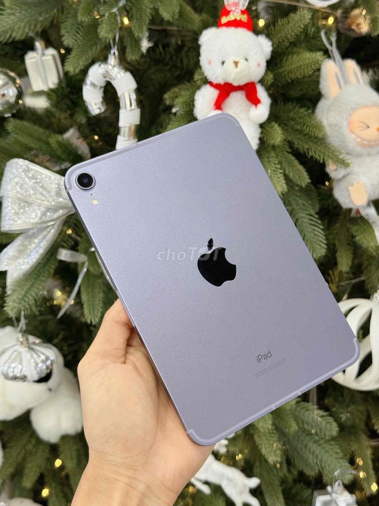 IPAD MINI 6 5G TÍM 256G KENG ĐẸP 99% + TẶNG SẠC