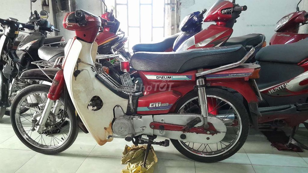 Daelim Honda Citi 100 Đỏ, Trắng. Mua bán Xe máy tại Quận Bình Tân Tp Hồ Chí Minh được đăng bởi Mai Trâm hình 3