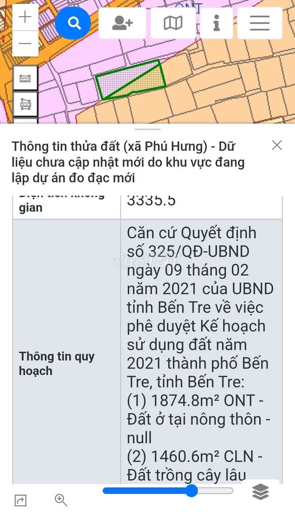 Vườn dừa Phú Hào Phú Hưng TP Bến Tre 3,4 công