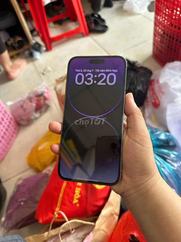 Apple iPhone 14 Pro Max 512GB Tím Đã thay màn hình. Mua bán Điện thoại tại Quận Tân Phú Tp Hồ Chí Minh được đăng bởi Thuỳ Cúc hình 1
