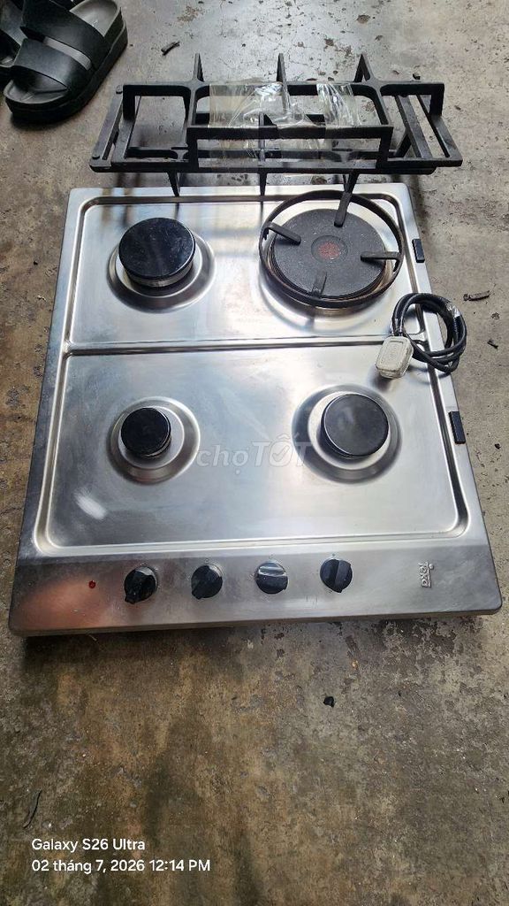 Bếp ga kết hợp điện Teka Bạc 3 gas 1 điện. Mua bán Bếp, lò, đồ điện nhà bếp tại Quận 8 Tp Hồ Chí Minh được đăng bởi Huudanh hình 1
